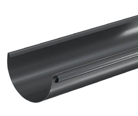 Водосток Aquasistem, система 125x90 - Водосточный желоб 3.00м RAL 7024 Тёмно-серый купить в Набережных Челнах