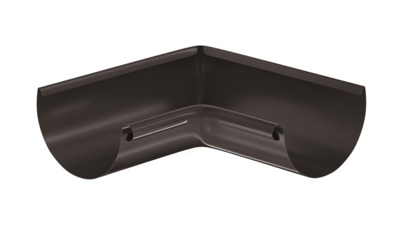 Водосток Aquasistem, система 125x90 - Угол желоба, внутренний 90° RR 32 Тёмно-Коричневый купить в Набережных Челнах