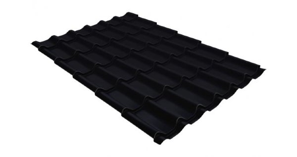 Металлочерепица классик GL 0,5 Velur20 RAL 9005 черный купить в Набережных Челнах