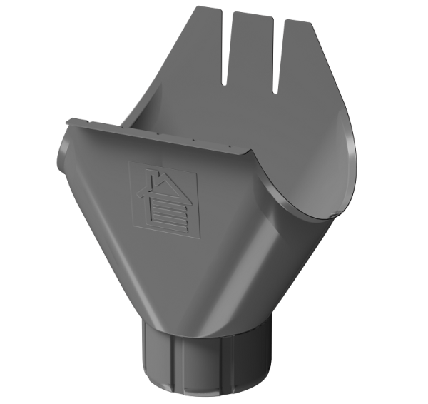 Воронка желоба D125 Döcke STAL PREMIUM Графит, (RAL 7024) купить в Набережных Челнах