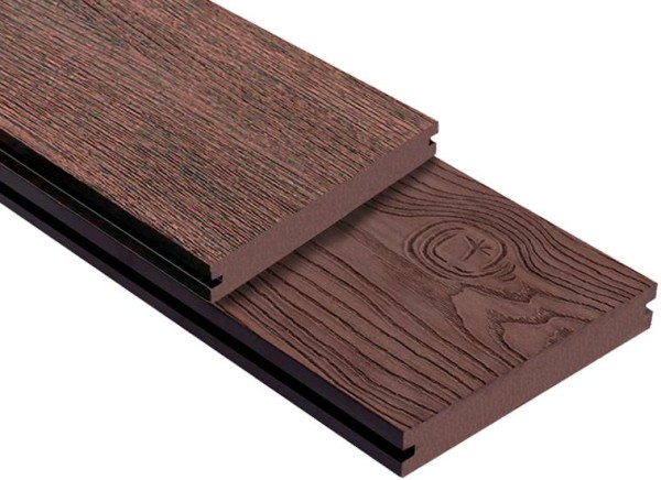 Террасная доска ДПК Outdoor 3D полнотелая STORM/OCEAN BROWN коричневая микс купить в Набережных Челнах
