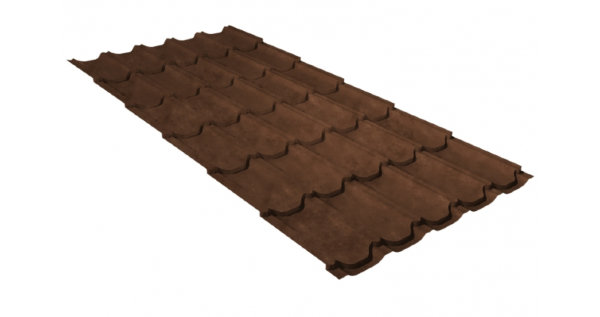 Металлочерепица квинта плюс GL 0,5 Safari Twincolor Brown купить в Набережных Челнах