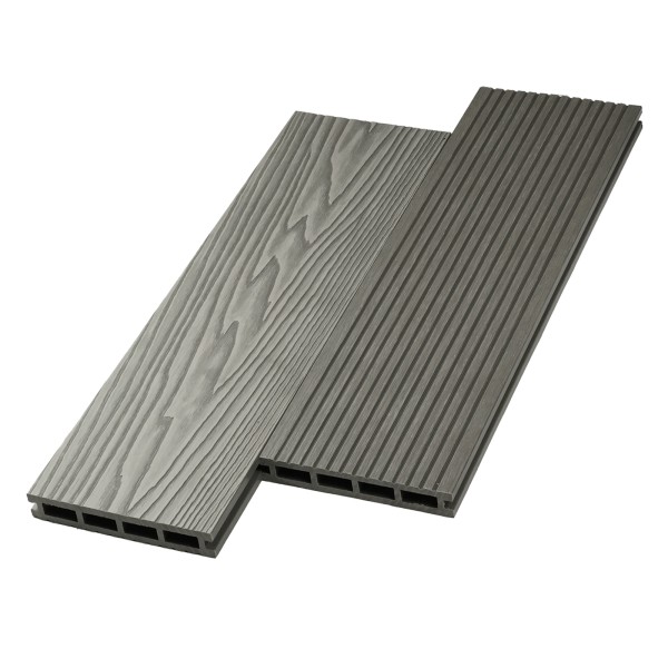 Террасная доска ДПК NanoWood двусторонняя New 3D тиснение + вельвет Серый купить в Набережных Челнах