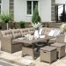 Комплект мебели AFINA плетеной из иск. ротанга AFM-307B Beige купить в Набережных Челнах