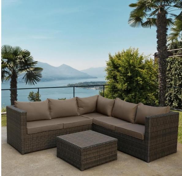 Комплект мебели AFINA плетеной из иск. ротанга YR825A Brown/Beige купить в Набережных Челнах