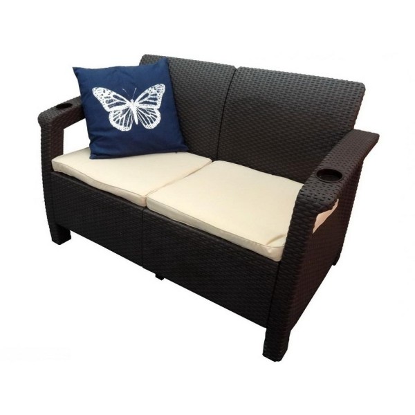 Двухместный диван Yalta Sofa Seаt венге купить в Набережных Челнах