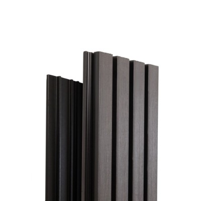 Фасадная доска Ecodecking Техно реечная 200х26х3000 Графит