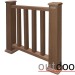 Ограждение из ДПК Outdoor Классик 3D STORM коричневый микс купить в Набережных Челнах