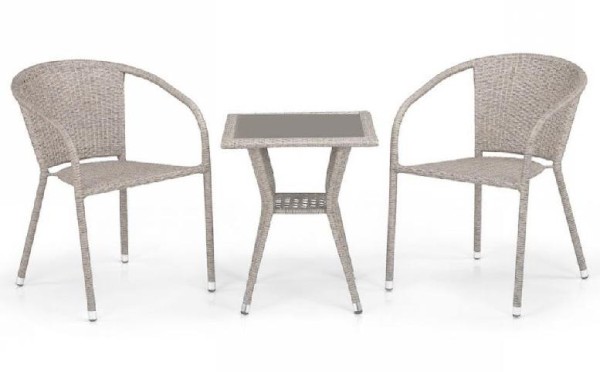 Комплект плетеной мебели AFINA из иск. ротанга T25C/Y137C-W85 Latte 2Pcs купить в Набережных Челнах