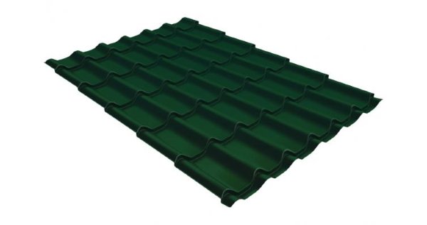 Металлочерепица классик 0,5 Satin RAL 6005 зеленый мох купить в Набережных Челнах