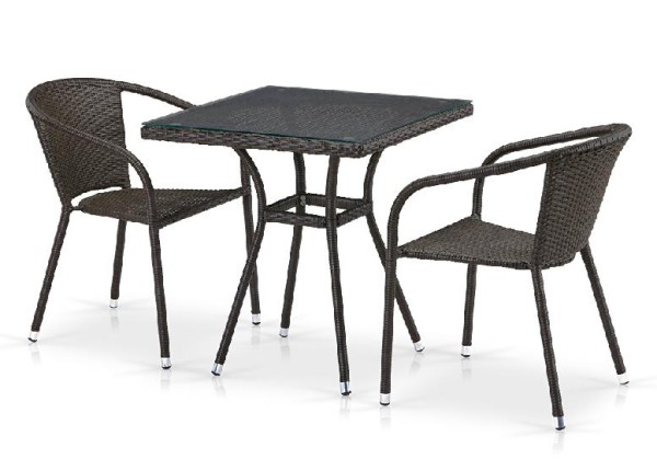 Комплект плетеной мебели AFINA из иск. ротанга T282BNT/Y137C-W53 Brown 2Pcs купить в Набережных Челнах