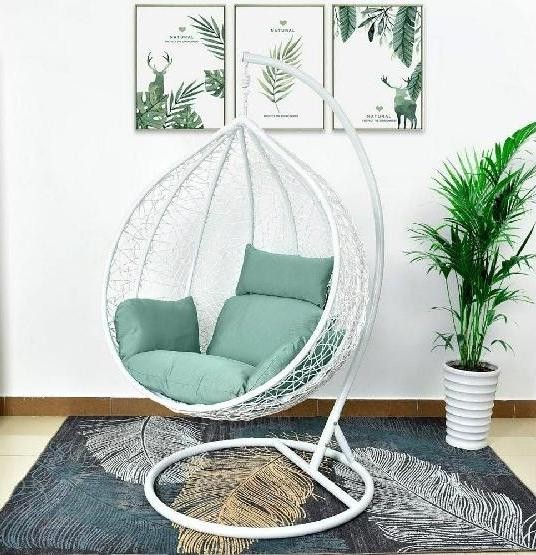 Кресло Подвесное из искусственного ротанга AFM-168A-XL White/Green купить в Набережных Челнах