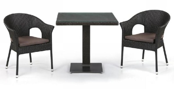 Комплект плетеной мебели AFINA из иск. ротанга T605SWT/Y79A-W53 Brown 2Pcs купить в Набережных Челнах