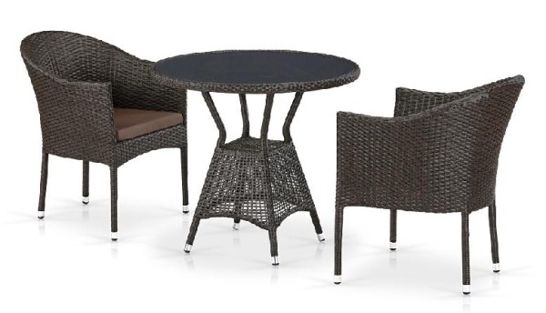 Комплект плетеной мебели AFINA из иск. ротанга T707ANS/Y350-W53 Brown 2Pcs купить в Набережных Челнах