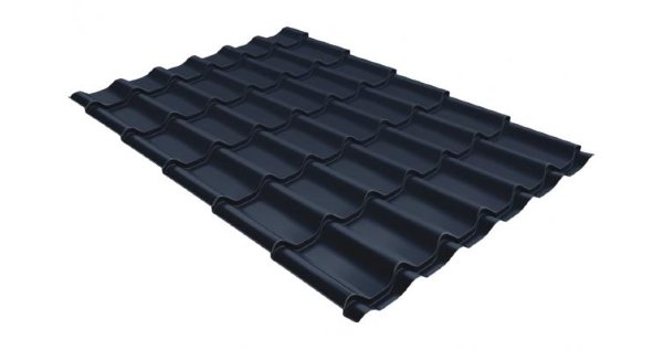 Металлочерепица классик 0,5 Satin RAL 7024 мокрый асфальт купить в Набережных Челнах