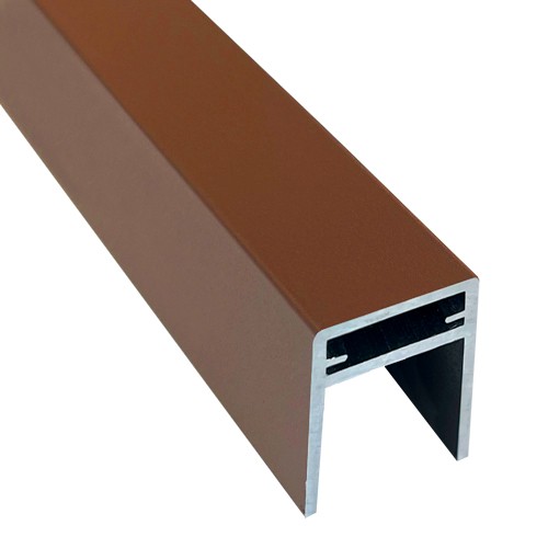 П-профиль Алюминиевый EasyDecking 35x25 Коричневый купить в Набережных Челнах