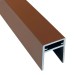 П-профиль Алюминиевый EasyDecking 35x25 Коричневый купить в Набережных Челнах