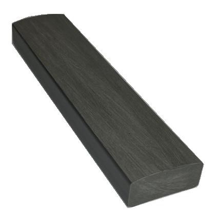 Лавочный брус Ecodecking Некст полнотелый брашированный 70х35 графит купить в Набережных Челнах