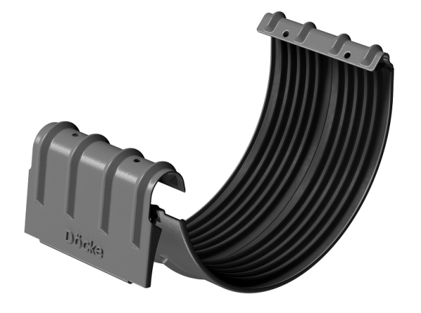 Соединитель желобов D125 Döcke STAL PREMIUM Графит, (RAL 7024) купить в Набережных Челнах