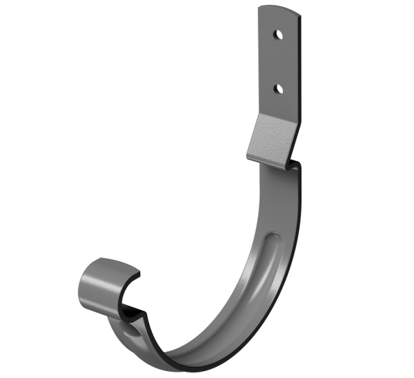 Карнизный крюк короткий (гнутый) D125 Döcke STAL PREMIUM Графит, (RAL 7024) купить в Набережных Челнах