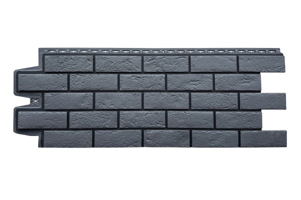 ФП Grand Line состаренный кирпич премиум Графит (шов RAL 9005) купить в Набережных Челнах