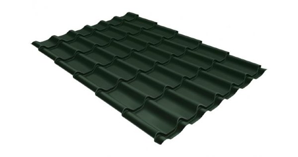 Металлочерепица классик 0,5 Satin RR 11 темно-зеленый купить в Набережных Челнах
